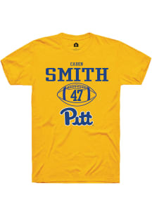 Caden Smith  Pitt Panthers Gold Rally NIL Sport Icon Short Sleeve T Shirt