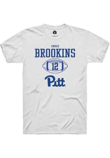 Cruce Brookins  Pitt Panthers White Rally NIL Sport Icon Short Sleeve T Shirt