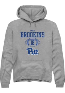 Cruce Brookins  Rally Pitt Panthers Mens Graphite NIL Sport Icon Long Sleeve Hoodie