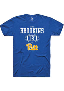 Cruce Brookins  Pitt Panthers Blue Rally NIL Sport Icon Short Sleeve T Shirt