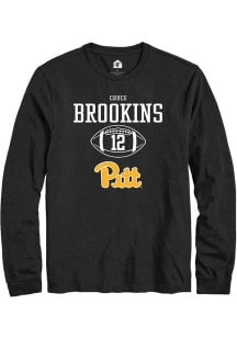 Cruce Brookins  Pitt Panthers Black Rally NIL Sport Icon Long Sleeve T Shirt
