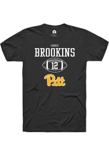 Cruce Brookins  Pitt Panthers Black Rally NIL Sport Icon Short Sleeve T Shirt
