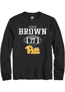 Jackson Brown  Pitt Panthers Black Rally NIL Sport Icon Long Sleeve T Shirt