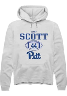 Jimmy Scott  Rally Pitt Panthers Mens White NIL Sport Icon Long Sleeve Hoodie