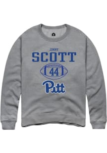 Jimmy Scott  Rally Pitt Panthers Mens Graphite NIL Sport Icon Long Sleeve Crew Sweatshirt