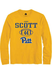 Jimmy Scott  Pitt Panthers Gold Rally NIL Sport Icon Long Sleeve T Shirt