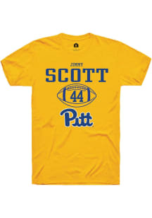 Jimmy Scott  Pitt Panthers Gold Rally NIL Sport Icon Short Sleeve T Shirt