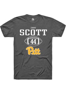 Jimmy Scott  Pitt Panthers Dark Grey Rally NIL Sport Icon Short Sleeve T Shirt