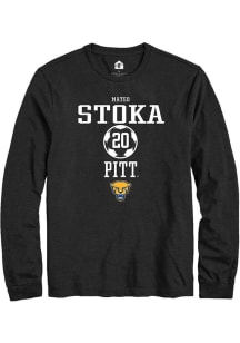 Mateo Stoka  Pitt Panthers Black Rally NIL Sport Icon Long Sleeve T Shirt