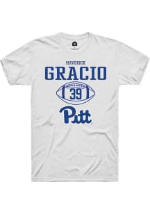 Maverick Gracio  Pitt Panthers White Rally NIL Sport Icon Short Sleeve T Shirt