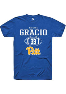 Maverick Gracio  Pitt Panthers Blue Rally NIL Sport Icon Short Sleeve T Shirt