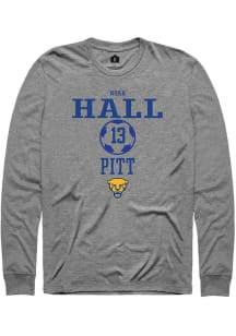 Noah Hall  Pitt Panthers Graphite Rally NIL Sport Icon Long Sleeve T Shirt