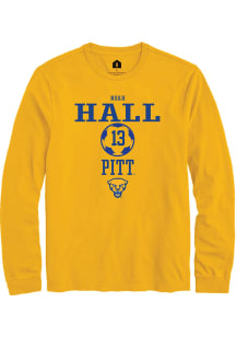 Noah Hall  Pitt Panthers Gold Rally NIL Sport Icon Long Sleeve T Shirt