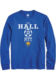 Noah Hall  Pitt Panthers Blue Rally NIL Sport Icon Long Sleeve T Shirt