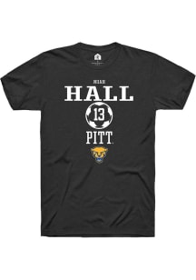 Noah Hall  Pitt Panthers Black Rally NIL Sport Icon Short Sleeve T Shirt