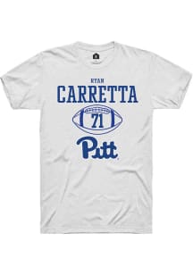 Ryan Carretta  Pitt Panthers White Rally NIL Sport Icon Short Sleeve T Shirt