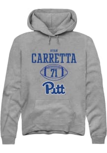 Ryan Carretta  Rally Pitt Panthers Mens Graphite NIL Sport Icon Long Sleeve Hoodie
