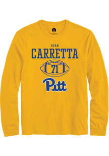Ryan Carretta  Pitt Panthers Gold Rally NIL Sport Icon Long Sleeve T Shirt