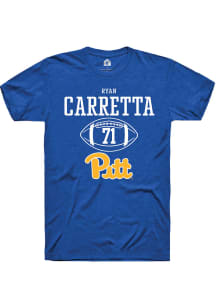 Ryan Carretta  Pitt Panthers Blue Rally NIL Sport Icon Short Sleeve T Shirt