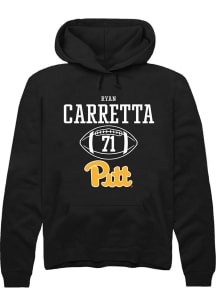Ryan Carretta  Rally Pitt Panthers Mens Black NIL Sport Icon Long Sleeve Hoodie