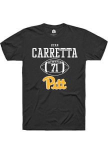 Ryan Carretta  Pitt Panthers Black Rally NIL Sport Icon Short Sleeve T Shirt