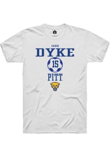 Zahir Dyke  Pitt Panthers White Rally NIL Sport Icon Short Sleeve T Shirt
