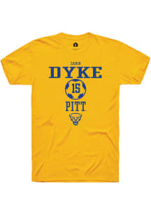 Zahir Dyke  Pitt Panthers Gold Rally NIL Sport Icon Short Sleeve T Shirt