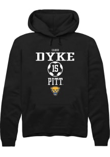 Zahir Dyke  Rally Pitt Panthers Mens Black NIL Sport Icon Long Sleeve Hoodie