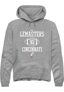 Max Lemasters  Rally Cincinnati Bearcats Mens Graphite NIL Sport Icon Long Sleeve Hoodie