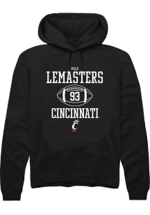 Max Lemasters  Rally Cincinnati Bearcats Mens Black NIL Sport Icon Long Sleeve Hoodie