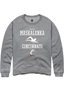 Maksim Maskalenka  Rally Cincinnati Bearcats Mens Graphite NIL Sport Icon Long Sleeve Crew Sweatsh..