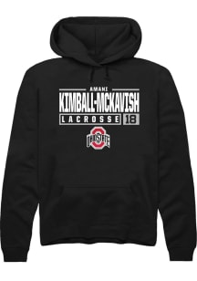 Amani Kimball-McKavish  Rally Ohio State Buckeyes Mens Black NIL Stacked Box Long Sleeve Hoodie
