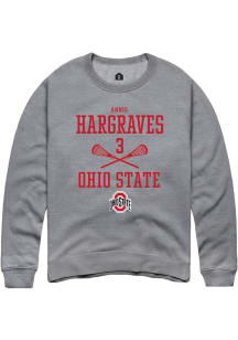 Annie Hargraves  Rally Ohio State Buckeyes Mens Graphite NIL Sport Icon Long Sleeve Crew Sweatshir..
