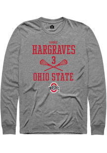 Annie Hargraves  Ohio State Buckeyes Graphite Rally NIL Sport Icon Long Sleeve T Shirt