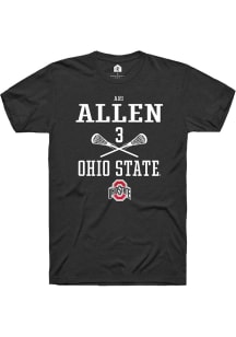 Ari Allen  Ohio State Buckeyes Black Rally NIL Sport Icon Short Sleeve T Shirt