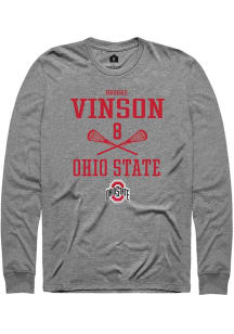 Brooke Vinson  Ohio State Buckeyes Graphite Rally NIL Sport Icon Long Sleeve T Shirt