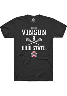 Brooke Vinson  Ohio State Buckeyes Black Rally NIL Sport Icon Short Sleeve T Shirt
