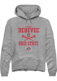 Chelsea Debevec  Rally Ohio State Buckeyes Mens Graphite NIL Sport Icon Long Sleeve Hoodie