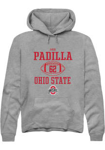 Josh Padilla  Rally Ohio State Buckeyes Mens Graphite NIL Sport Icon Long Sleeve Hoodie