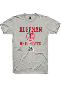Kaitlyn Hoffman  Ohio State Buckeyes Ash Rally NIL Sport Icon Short Sleeve T Shirt