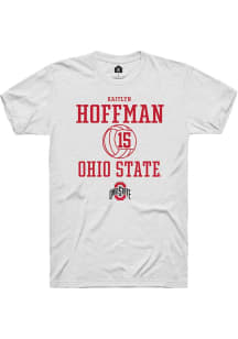 Kaitlyn Hoffman  Ohio State Buckeyes White Rally NIL Sport Icon Short Sleeve T Shirt