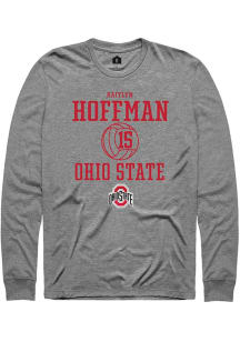 Kaitlyn Hoffman  Ohio State Buckeyes Graphite Rally NIL Sport Icon Long Sleeve T Shirt
