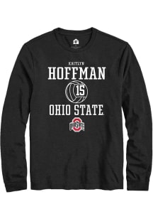 Kaitlyn Hoffman  Ohio State Buckeyes Black Rally NIL Sport Icon Long Sleeve T Shirt