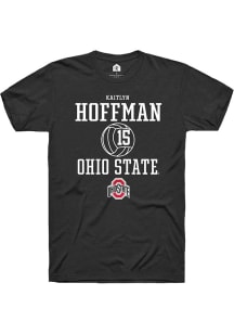 Kaitlyn Hoffman  Ohio State Buckeyes Black Rally NIL Sport Icon Short Sleeve T Shirt