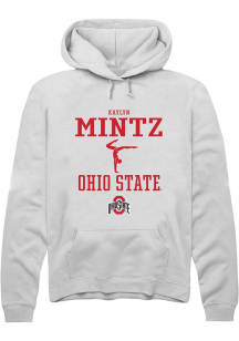 Kaylyn Mintz  Rally Ohio State Buckeyes Mens White NIL Sport Icon Long Sleeve Hoodie