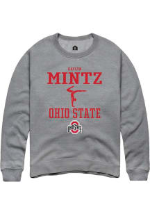 Kaylyn Mintz  Rally Ohio State Buckeyes Mens Graphite NIL Sport Icon Long Sleeve Crew Sweatshirt