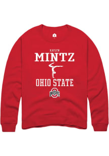 Kaylyn Mintz  Rally Ohio State Buckeyes Mens Red NIL Sport Icon Long Sleeve Crew Sweatshirt