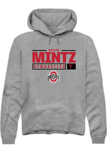 Kaylyn Mintz  Rally Ohio State Buckeyes Mens Graphite NIL Stacked Box Long Sleeve Hoodie