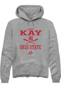 Kennedy Kay  Rally Ohio State Buckeyes Mens Graphite NIL Sport Icon Long Sleeve Hoodie