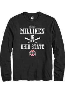 Reagan Milliken  Ohio State Buckeyes Black Rally NIL Sport Icon Long Sleeve T Shirt